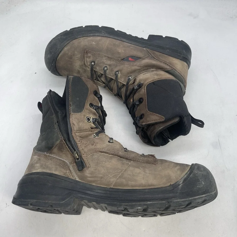 Red Wing Boots Mens 12 D Brown Outdoor Workwear Lace Up Hiking 3519